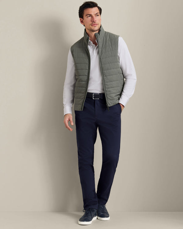 Lightweight Quilted Vest - Sage Green