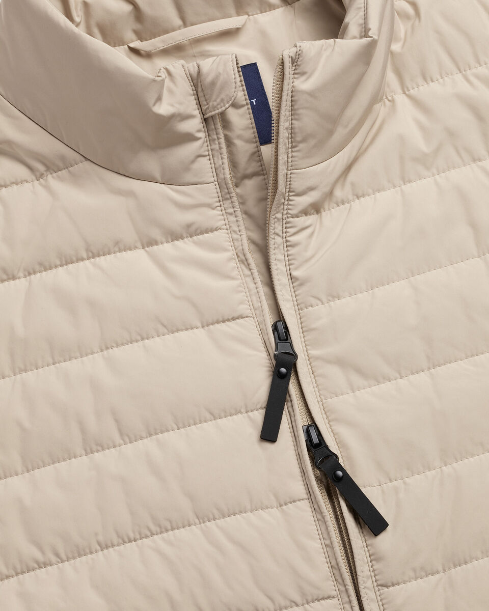 Lightweight Quilted Vest - Stone
