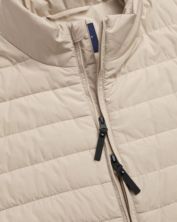 Lightweight Quilted Vest - Stone