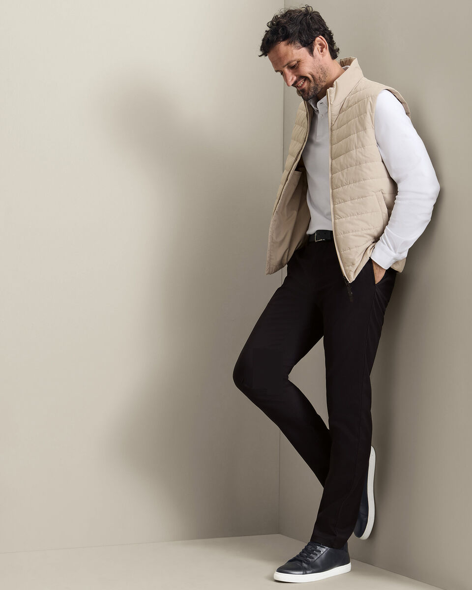 Lightweight Quilted Vest - Stone