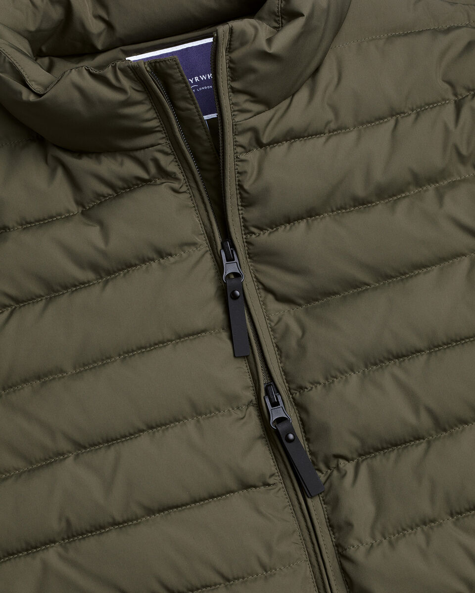 Olive Green Lightweight Quilted Jacket