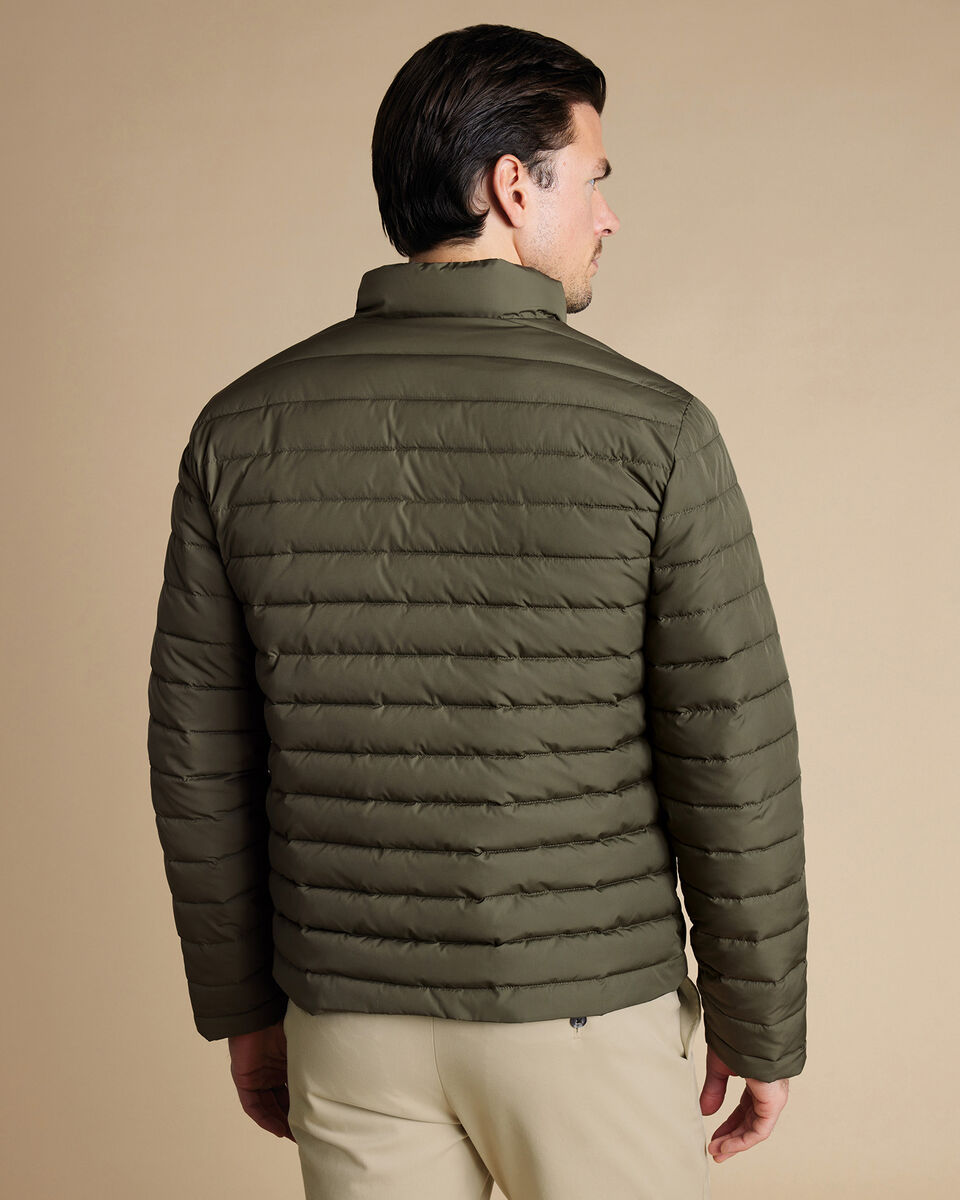 Olive Green Lightweight Quilted Jacket
