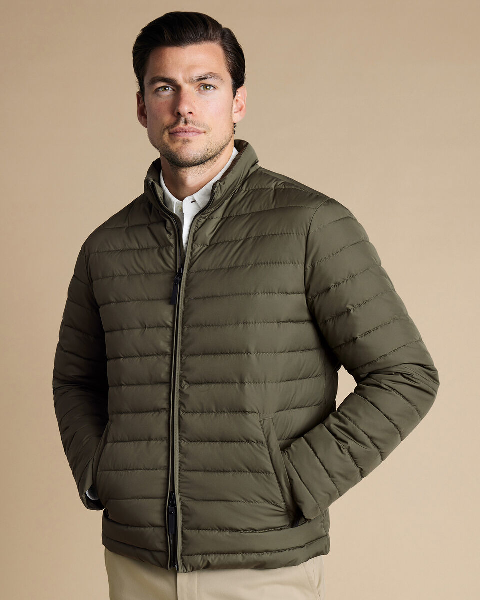 Olive Green Lightweight Quilted Jacket