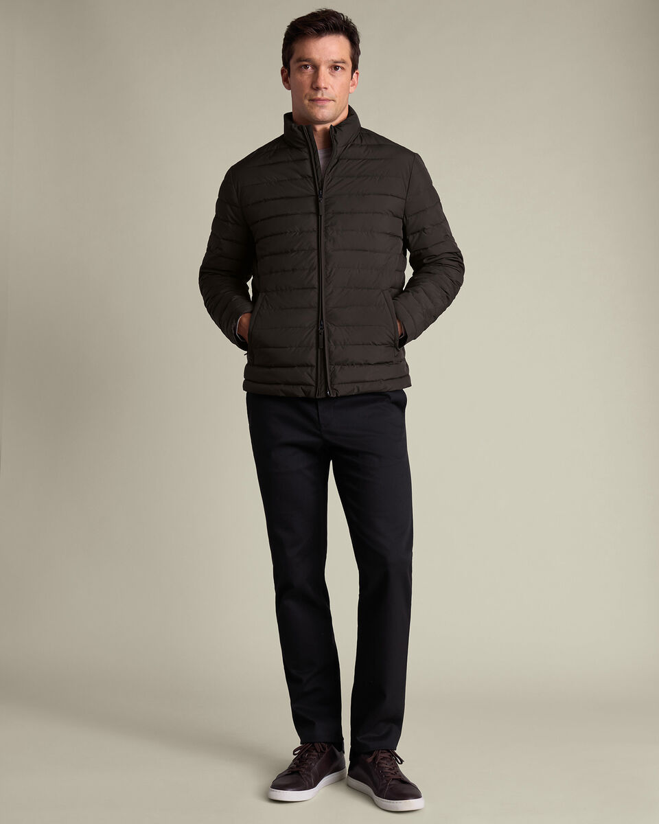 Lightweight Quilted Jacket - Chocolate Brown