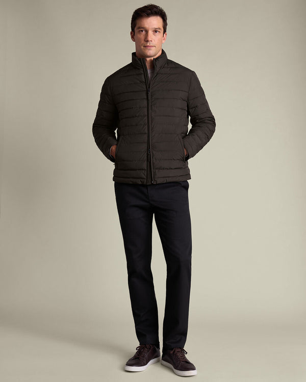 Lightweight Quilted Jacket - Chocolate Brown