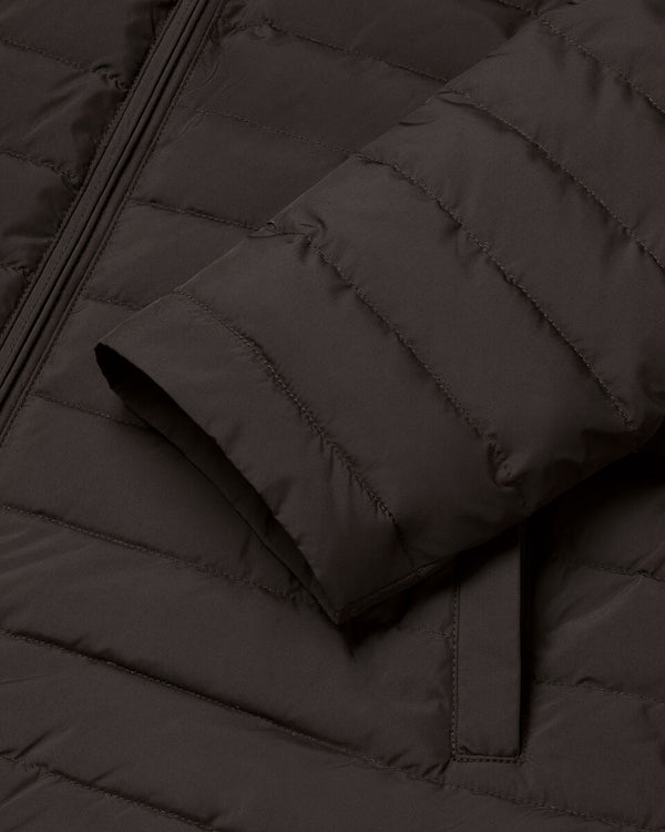 Lightweight Quilted Jacket - Chocolate Brown