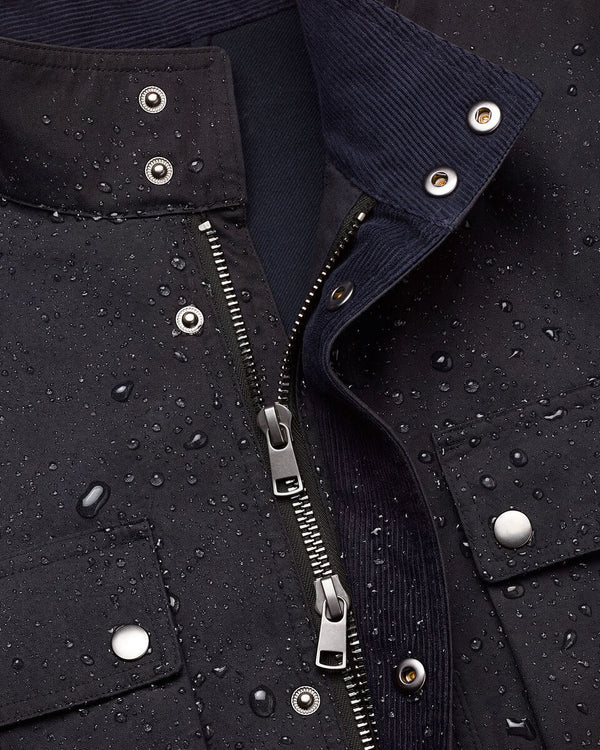 Waxed Jacket - Navy