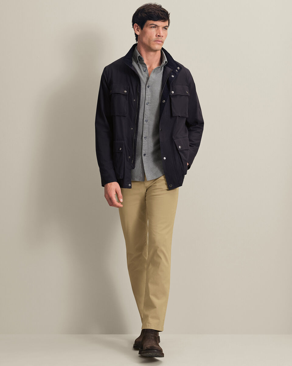 Waxed Jacket - Navy