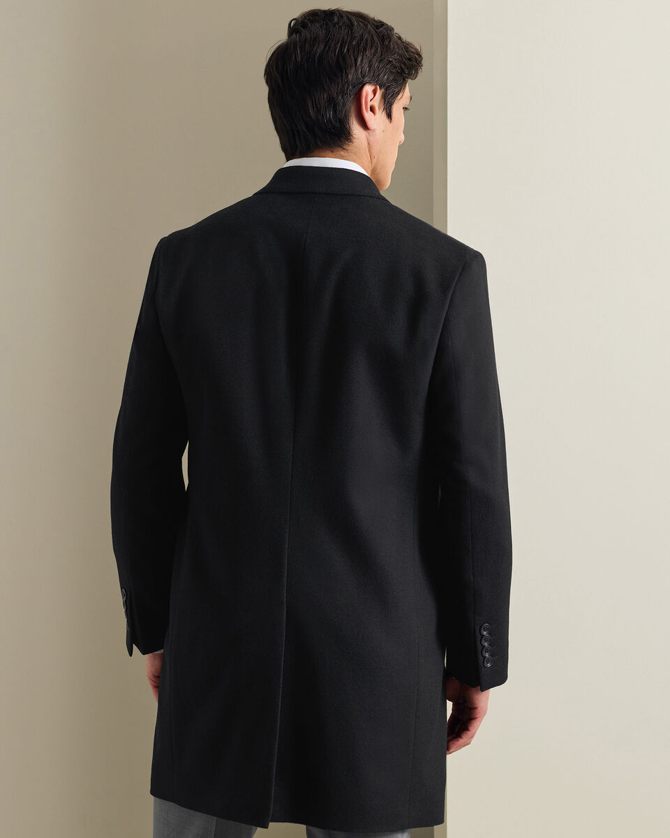 Pure Wool Overcoat - Black Secondary image