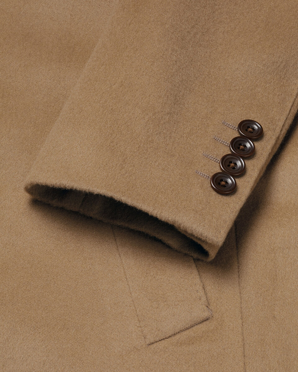 Light Camel Wool Overcoat