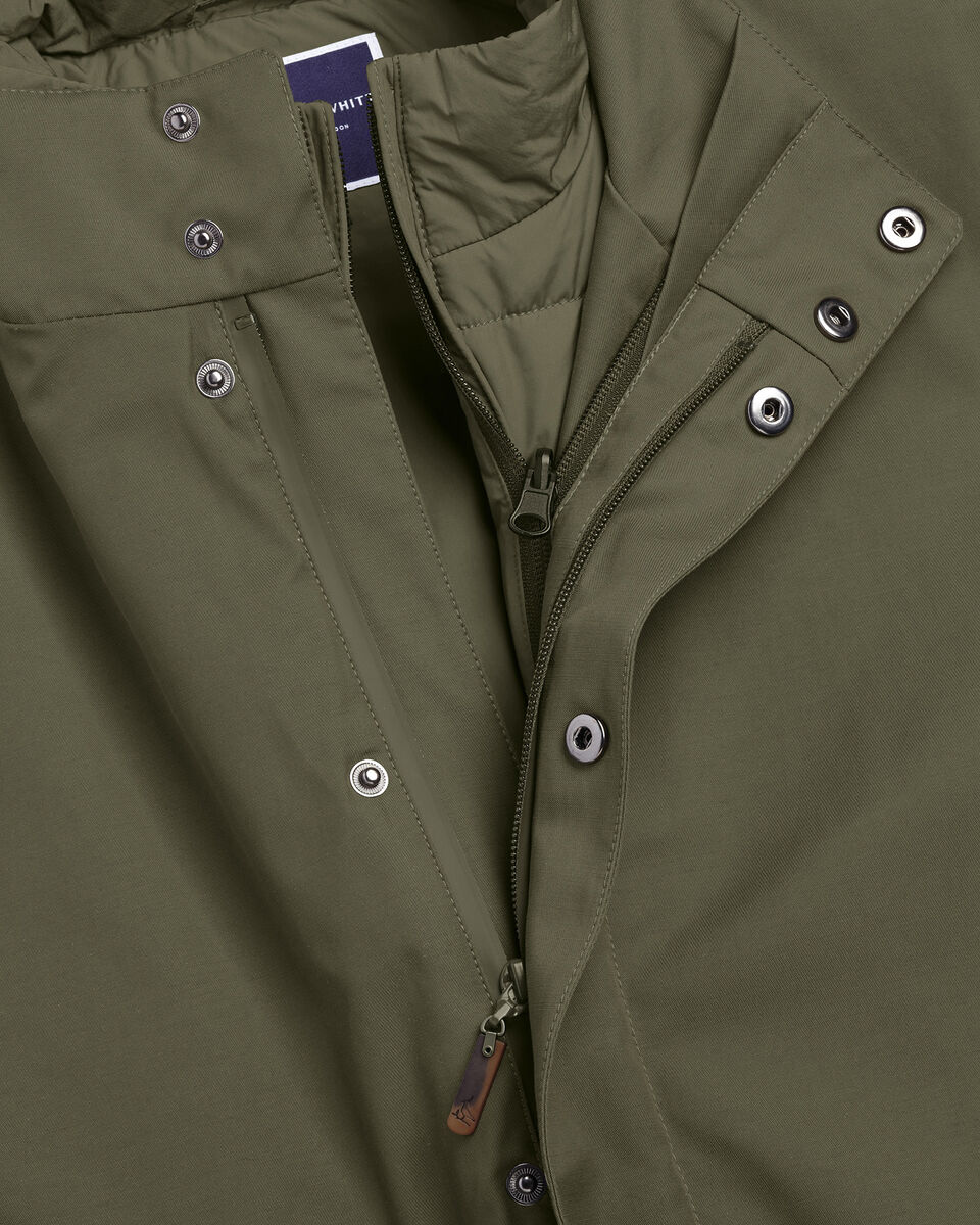 Olive Green 3 in 1 Rain Mac with Detachable Vest