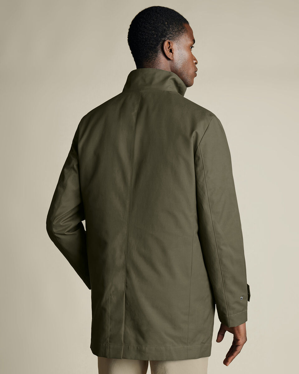 Olive Green 3 in 1 Rain Mac with Detachable Vest Secondary image