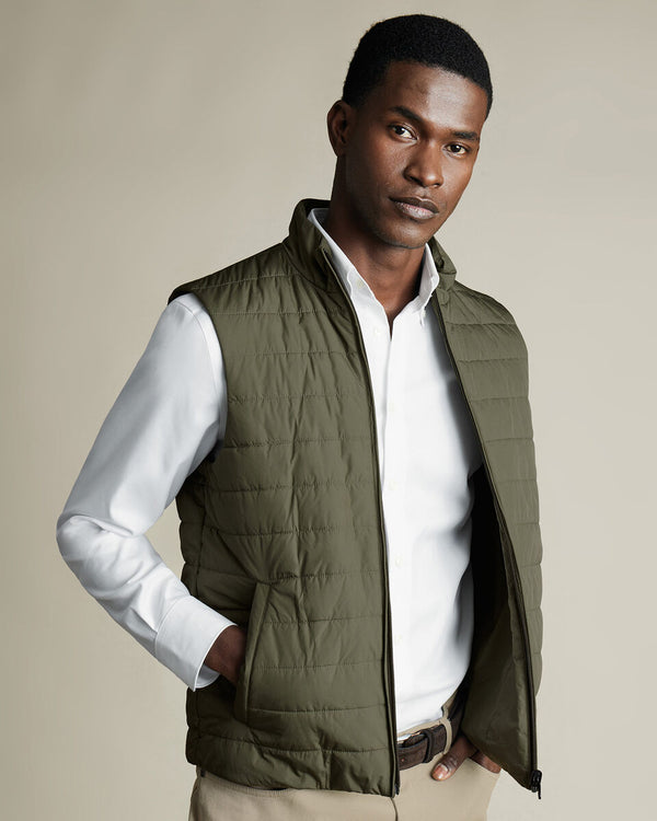 Olive Green 3 in 1 Rain Mac with Detachable Vest