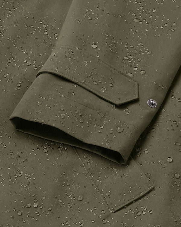 Olive Green 3 in 1 Rain Mac with Detachable Vest