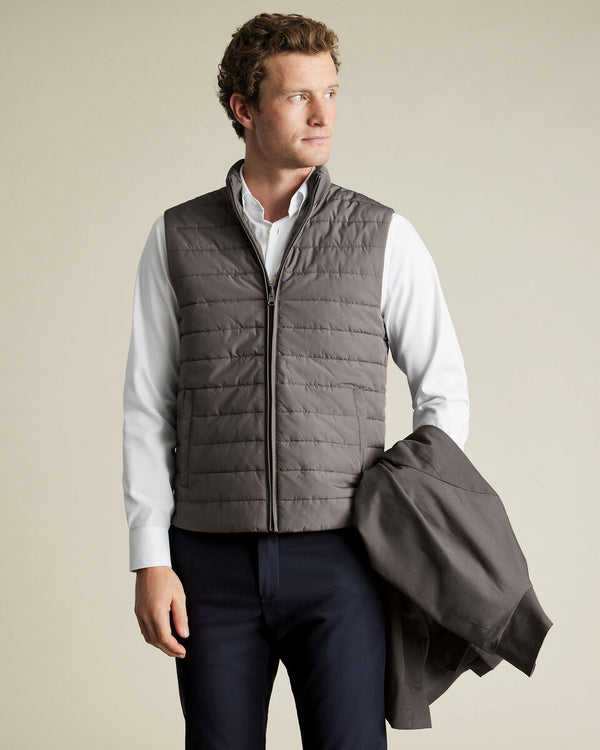 3 in 1 Rain Mac with Detachable Vest - Gray
