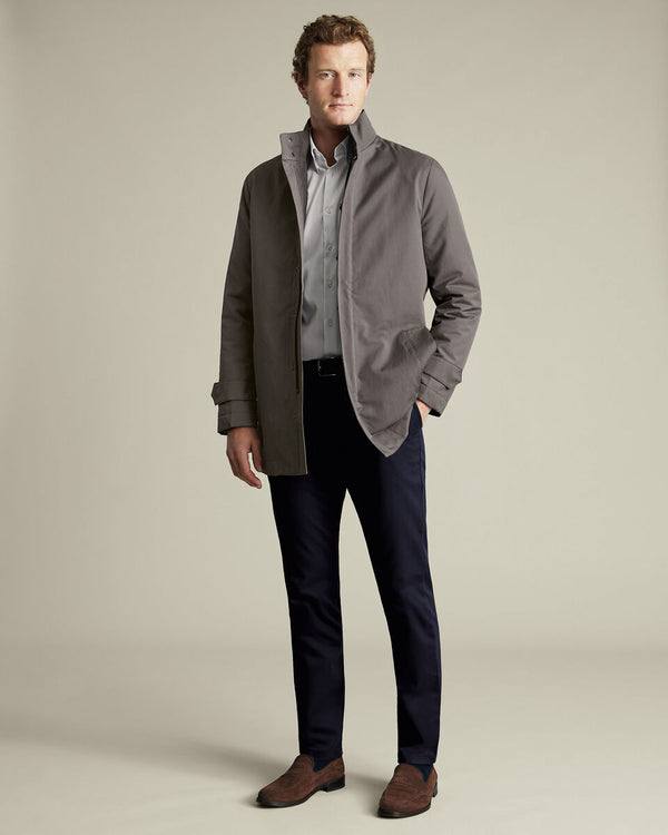 3 in 1 Rain Mac with Detachable Vest - Gray