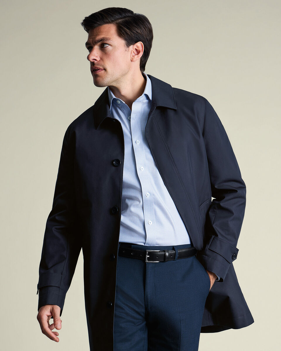 Showerproof Raincoat - Navy Main image
