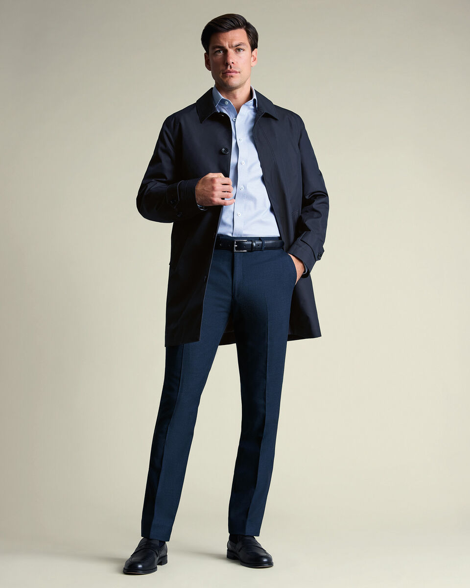 Showerproof Raincoat - Navy