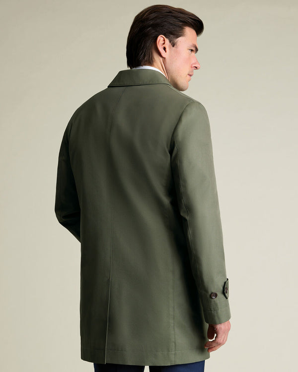 Showerproof Raincoat - Olive Green