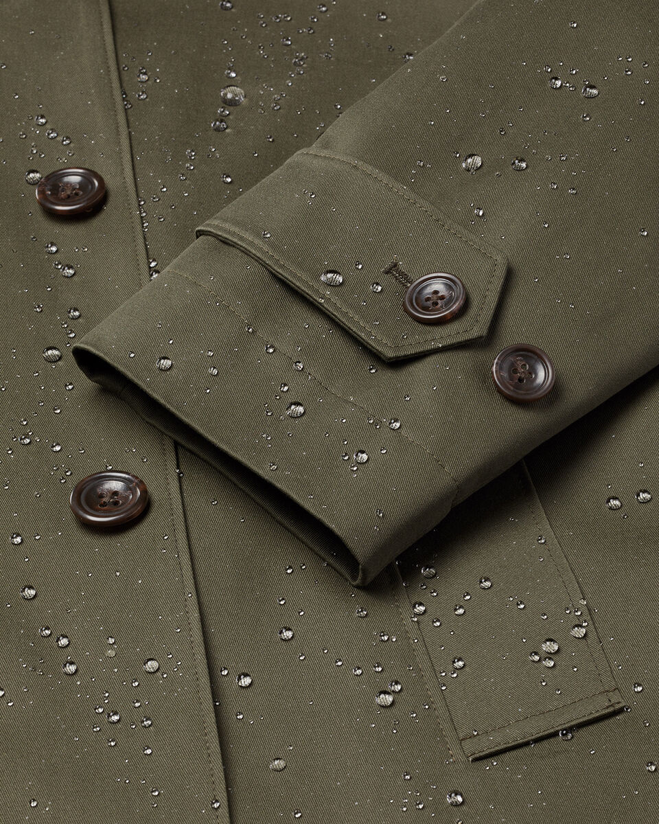 Showerproof Raincoat - Olive Green