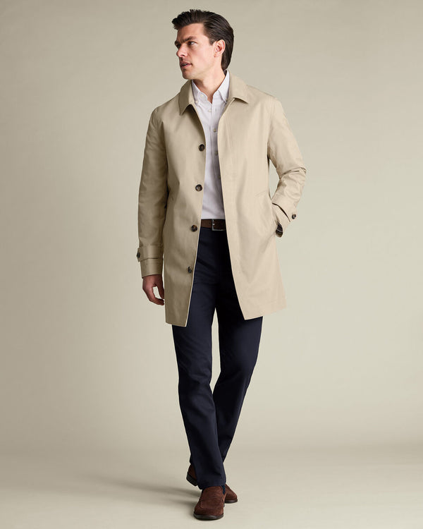 Showerproof Raincoat - Stone