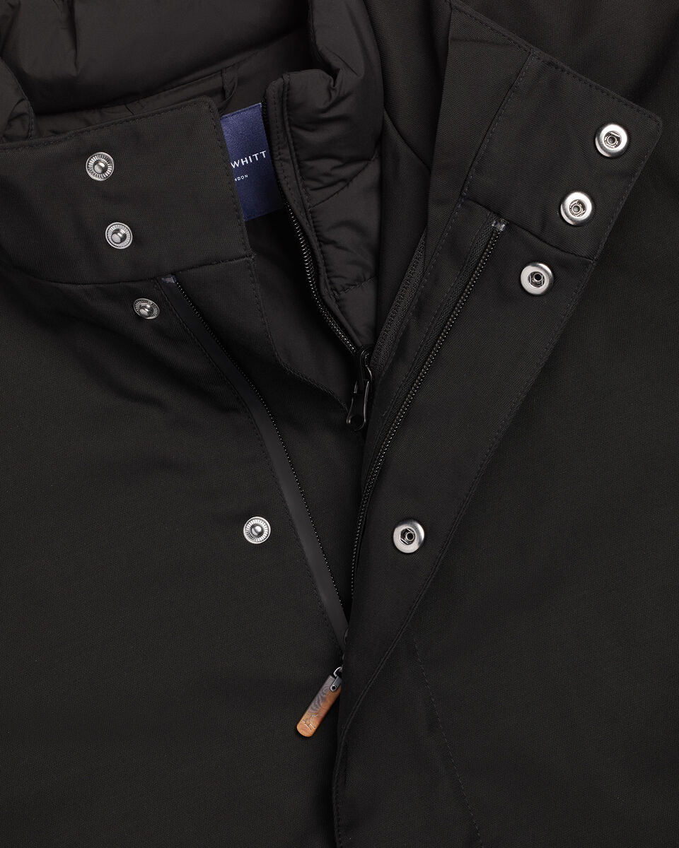 3 in 1 Raincoat with Detachable Vest - Black