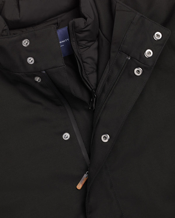 3 in 1 Raincoat with Detachable Vest - Black