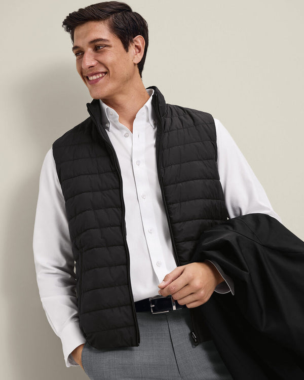 3 in 1 Raincoat with Detachable Vest - Black