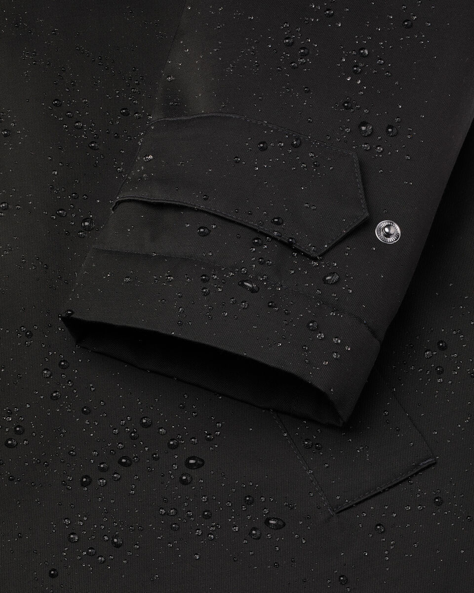 3 in 1 Raincoat with Detachable Vest - Black