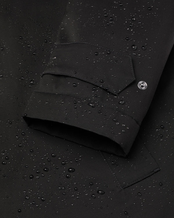 3 in 1 Raincoat with Detachable Vest - Black