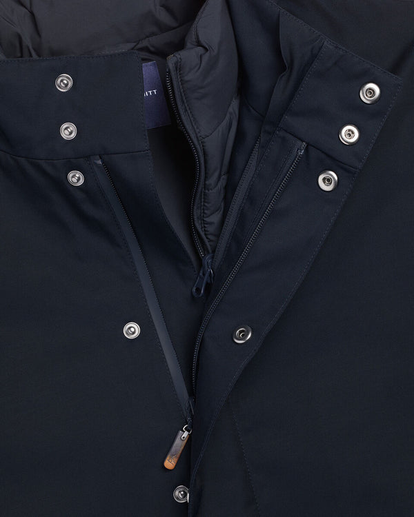 3 in 1 Raincoat with Detachable Vest - Navy