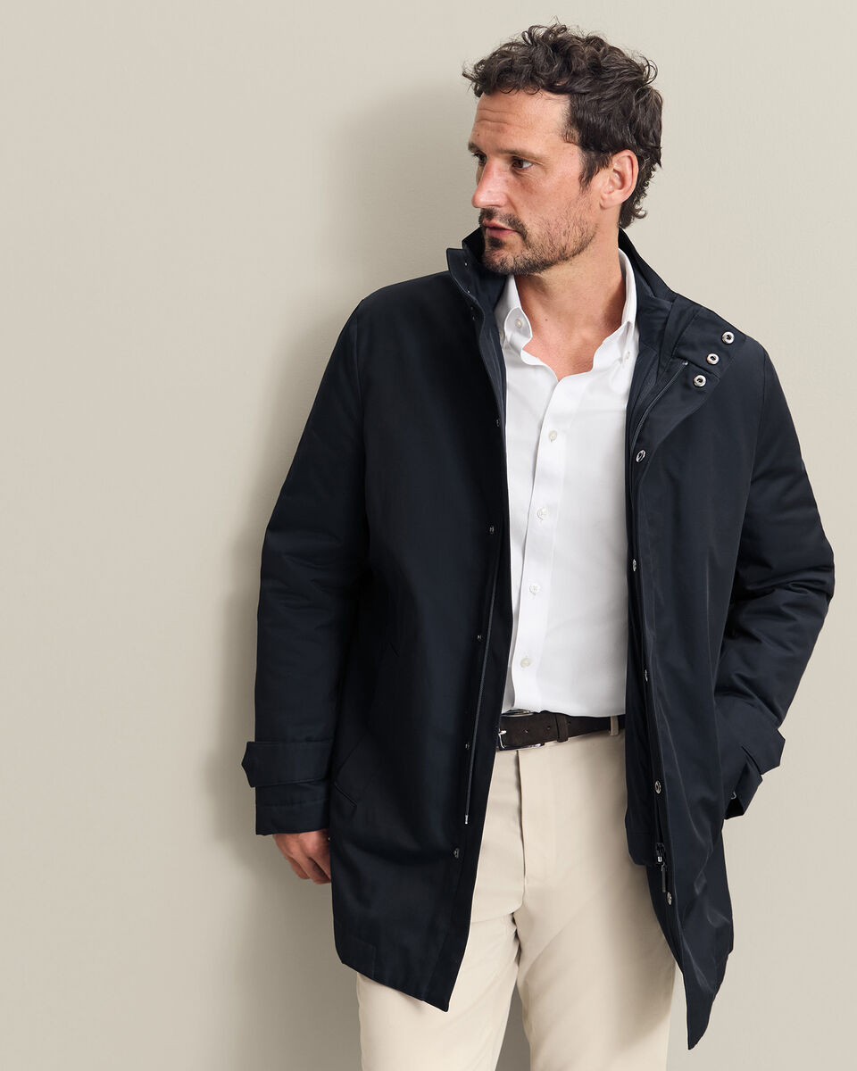 3 in 1 Raincoat with Detachable Vest - Navy Main image