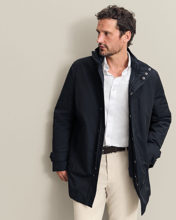 3 in 1 Raincoat with Detachable Vest - Navy