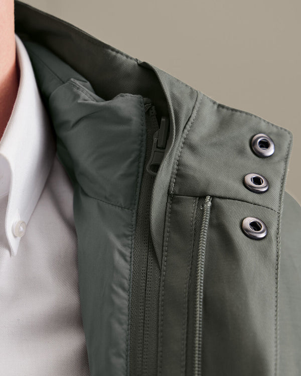 3 in 1 Raincoat With Detachable Vest - Sage Green