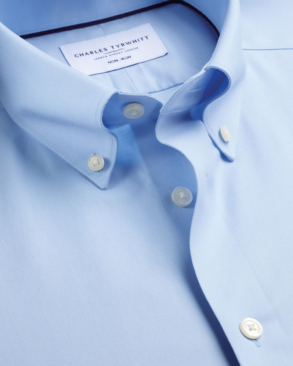 Non-Iron Twill Shirt - Sky Blue Main image