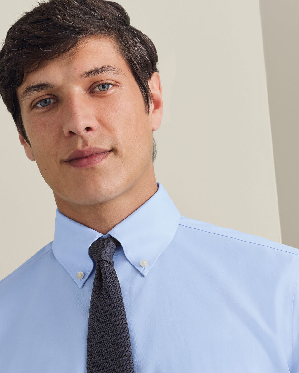 Non-Iron Twill Shirt - Sky Blue Secondary image