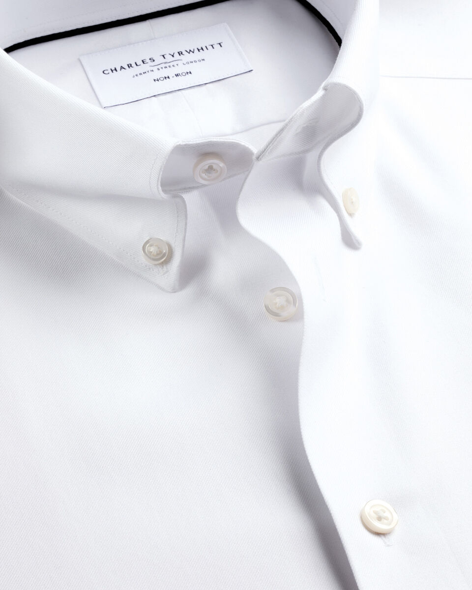 Non-Iron Twill Shirt - White Main image