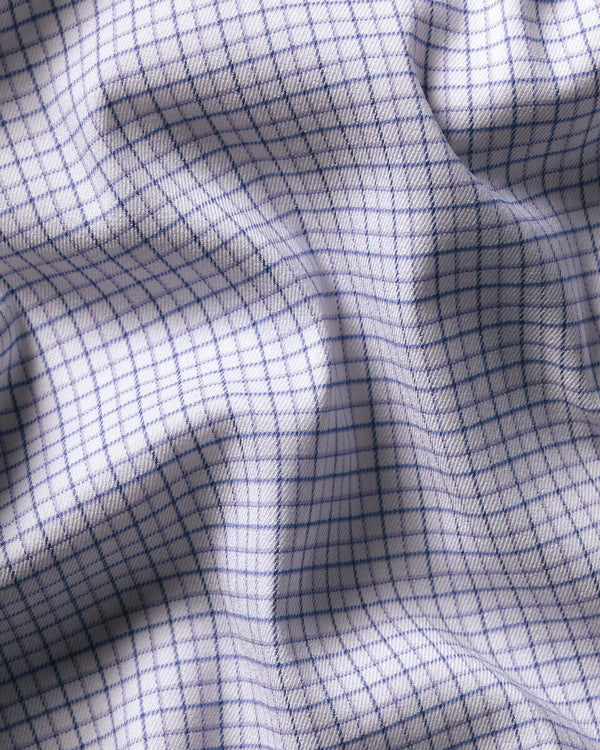Non-Iron Performance Check Shirt - Lilac