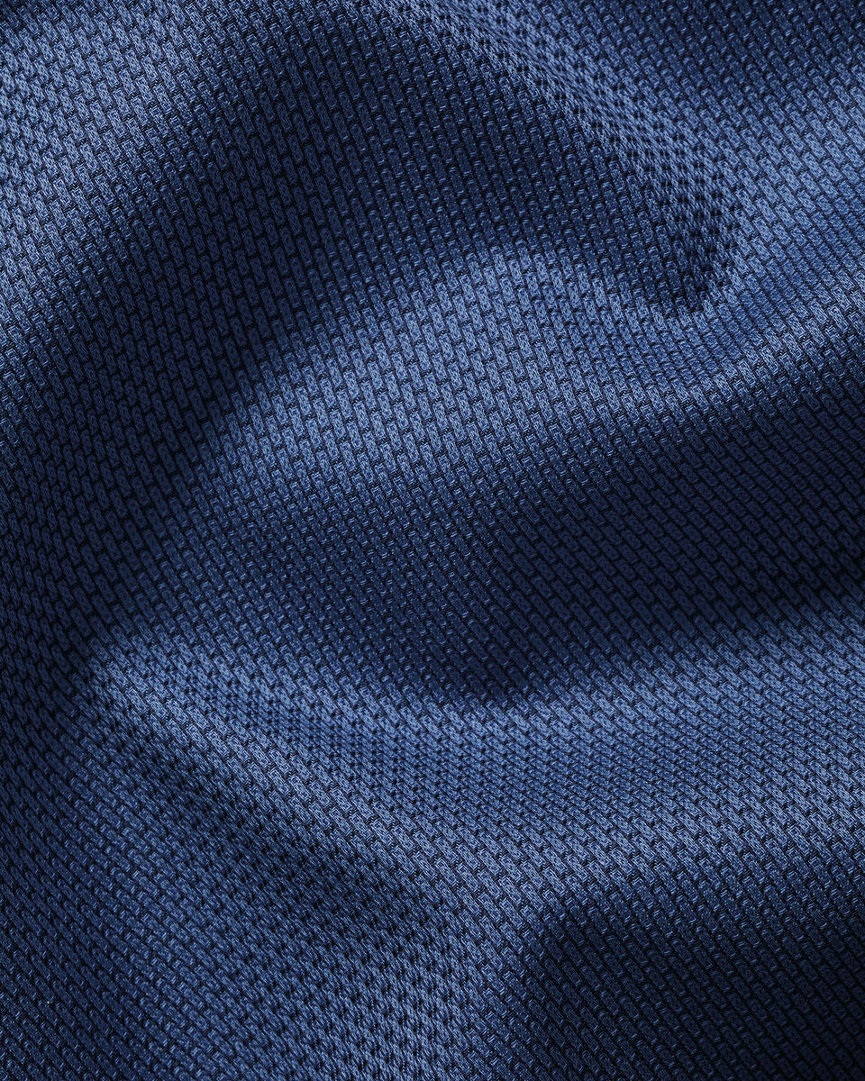 Non-Iron Stretch Texture Shirt – Denim Blue