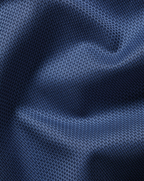 Non-Iron Stretch Texture Shirt – Denim Blue