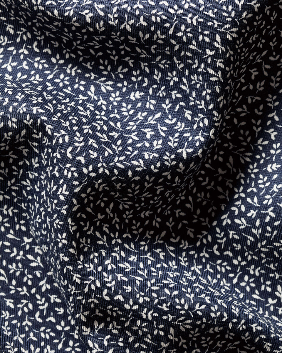 Non-Iron Stretch Print Shirt – Navy