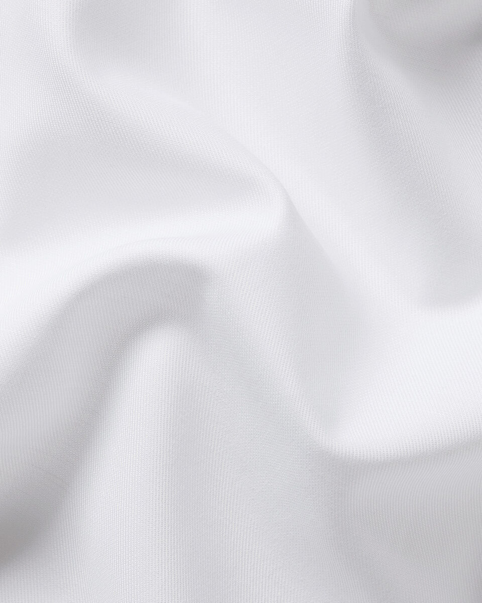 Short Sleeve Non-Iron Cotton Linen Shirt - White