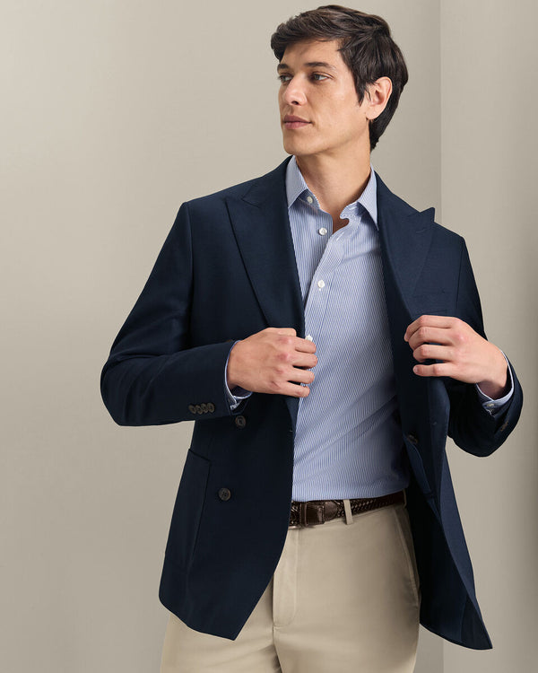 Double Breasted Proper Blazer – Navy