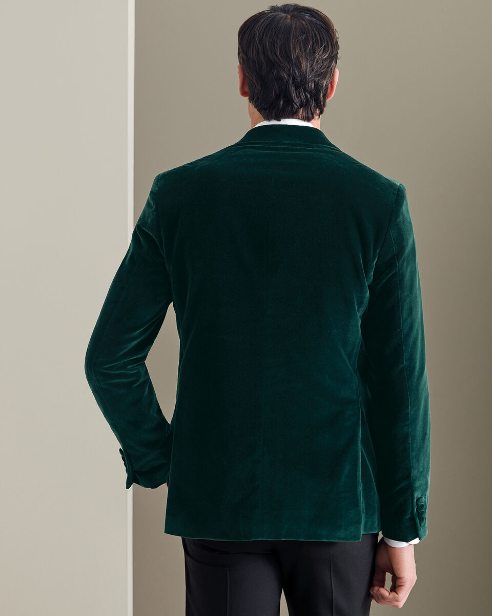 Italian Velvet Jacket - Green