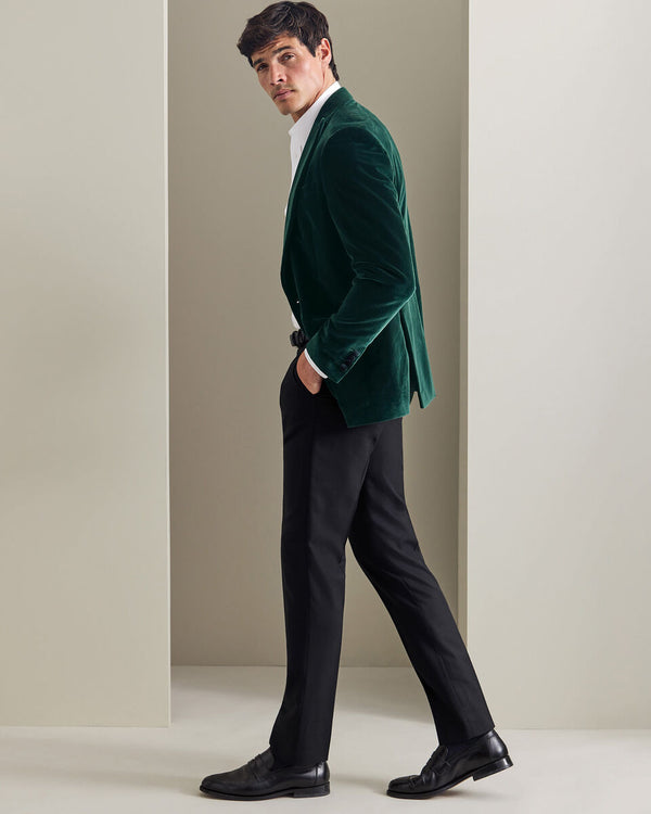 Italian Velvet Jacket - Green