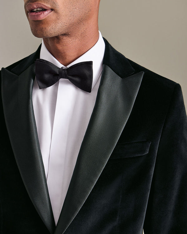Italian Velvet Jacket - Black