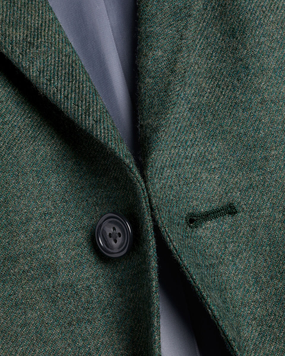 Wool Texture Twill Jacket - Sage Green Secondary image