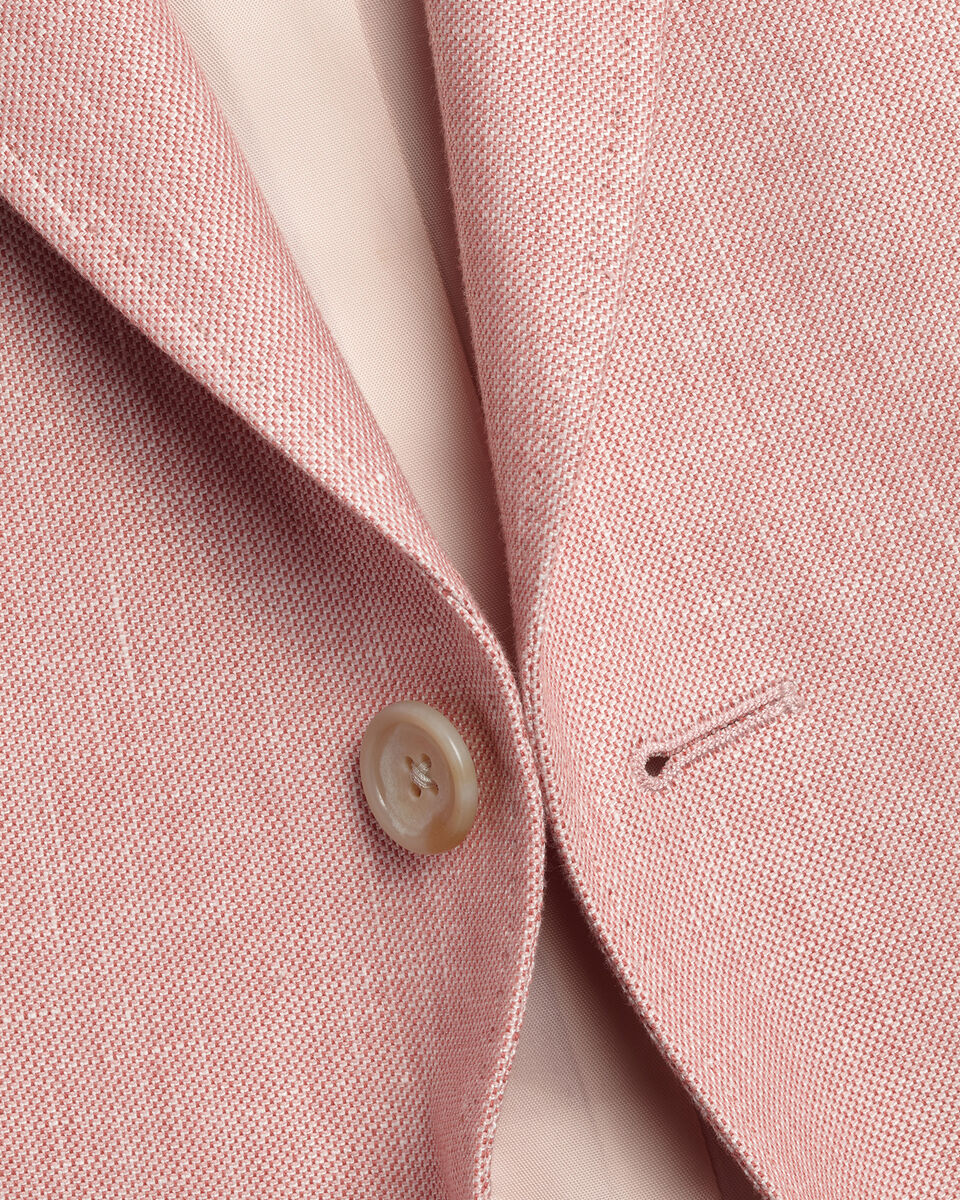 Linen Cotton Jacket - Coral
