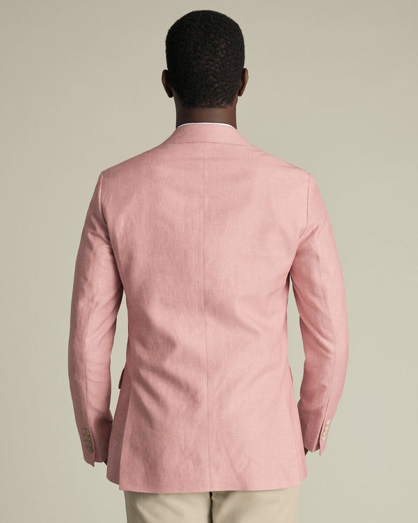 Linen Cotton Jacket - Coral