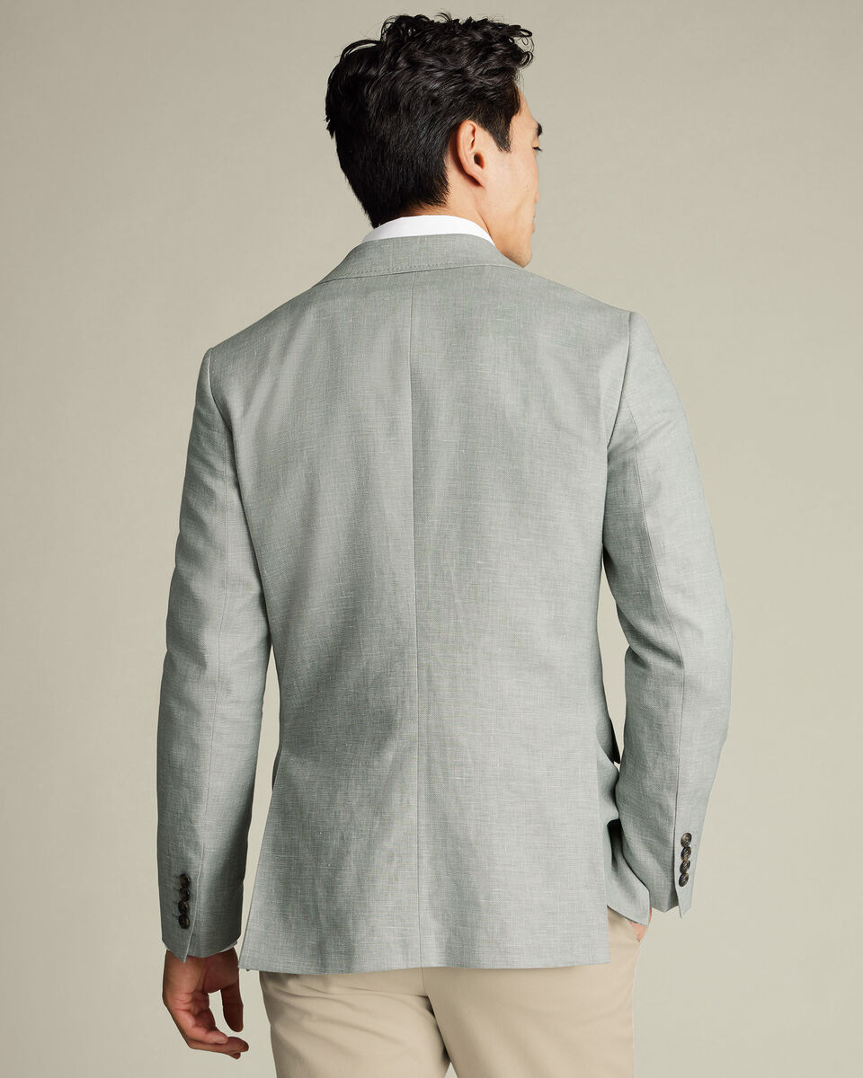 Linen Cotton Jacket - Sage Green